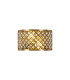 Sasha 2 Light E14 Wall Light Antique Brass With Crystal Glass-1