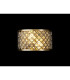 Sasha 2 Light E14 Wall Light Antique Brass With Crystal Glass-2