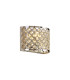 Sasha 2 Light E14 Wall Light Polished Chrome With Crystal Glass-4