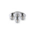 Talia Flush Ceiling Round 3 Light G9 Polished Chrome/Silver/Clear Glass-3