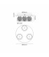 Talia Flush Ceiling Round 3 Light G9 Polished Chrome/Silver/Clear Glass-7