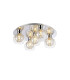 Talia Flush Ceiling Round 5 Light G9 Polished Chrome/Silver/Clear Glass-1