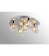 Talia Flush Ceiling Round 5 Light G9 Polished Chrome/Silver/Clear Glass-2
