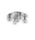 Talia Flush Ceiling Round 5 Light G9 Polished Chrome/Silver/Clear Glass-3