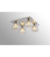 Talia Flush Ceiling Square 4 Light G9 Polished Chrome/Silver/Clear Glass-2