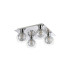 Talia Flush Ceiling Square 4 Light G9 Polished Chrome/Silver/Clear Glass-3