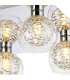 Talia Flush Ceiling Square 4 Light G9 Polished Chrome/Silver/Clear Glass-5