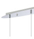 Talia Pendant Linear 3 Light G9 Polished Chrome/Silver/Clear Glass-4