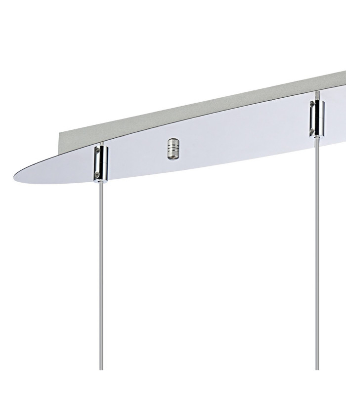 Talia Pendant Linear 3 Light G9 Polished Chrome/Silver/Clear Glass-4