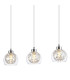 Talia Pendant Linear 3 Light G9 Polished Chrome/Silver/Clear Glass-6