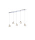 Talia Pendant Linear 5 Light G9 Polished Chrome/Silver/Clear Glass-1