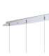 Talia Pendant Linear 5 Light G9 Polished Chrome/Silver/Clear Glass-4