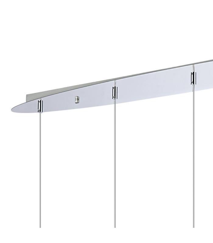 Talia Pendant Linear 5 Light G9 Polished Chrome/Silver/Clear Glass-4