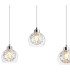Talia Pendant Linear 5 Light G9 Polished Chrome/Silver/Clear Glass-5