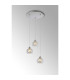 Talia Pendant Round 3 Light G9 Polished Chrome/Silver/Clear Glass-2