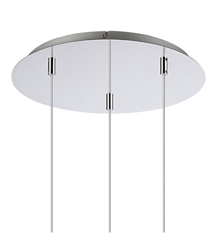 Talia Pendant Round 3 Light G9 Polished Chrome/Silver/Clear Glass-4