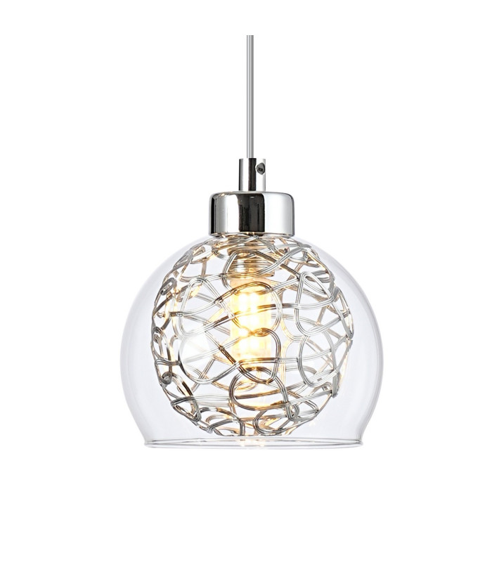 Talia Pendant Round 3 Light G9 Polished Chrome/Silver/Clear Glass-6