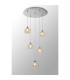 Talia Pendant Round 5 Light G9 Polished Chrome/Silver/Clear Glass-2