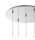 Talia Pendant Round 5 Light G9 Polished Chrome/Silver/Clear Glass-4