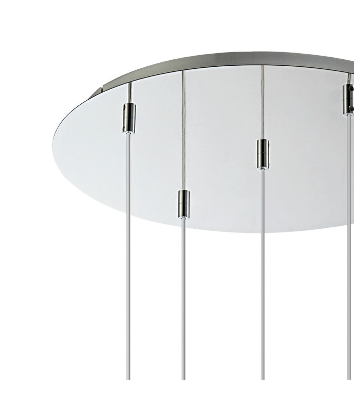 Talia Pendant Round 5 Light G9 Polished Chrome/Silver/Clear Glass-4