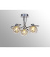 Talia Semi Ceiling Round 3 Light G9 Polished Chrome/Silver/Clear Glass-2