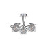 Talia Semi Ceiling Round 3 Light G9 Polished Chrome/Silver/Clear Glass-3