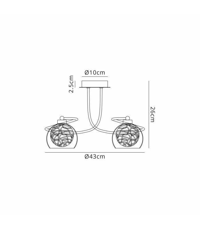 Talia Semi Ceiling Round 3 Light G9 Polished Chrome/Silver/Clear Glass-7