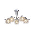 Talia Semi Ceiling Round 5 Light G9 Polished Chrome/Silver/Clear Glass-1