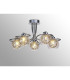 Talia Semi Ceiling Round 5 Light G9 Polished Chrome/Silver/Clear Glass-2