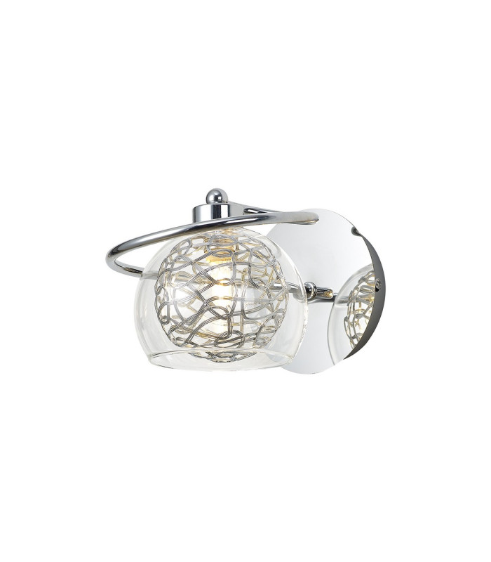 Talia Wall Light Switched 1 Light G9 Polished Chrome/Silver/Clear Glass-1