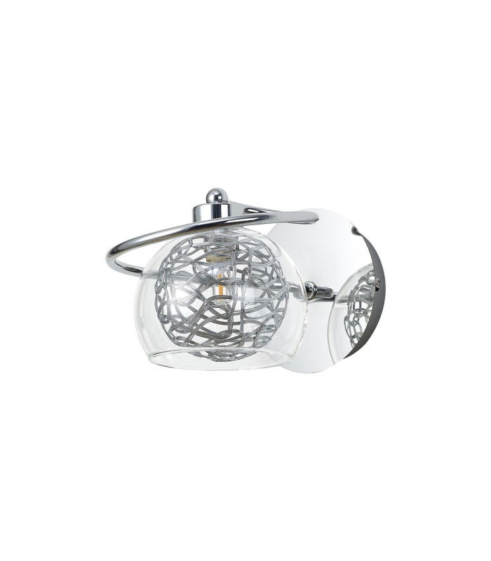 Talia Wall Light Switched 1 Light G9 Polished Chrome/Silver/Clear Glass-3