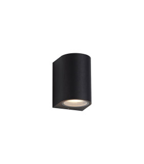 Tomar Curved Wall Lamp 1 x GU10 IP54 Sand Black-1