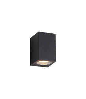 Tomar Rectangle Wall Lamp 1 x GU10 IP54 Sand Black-1