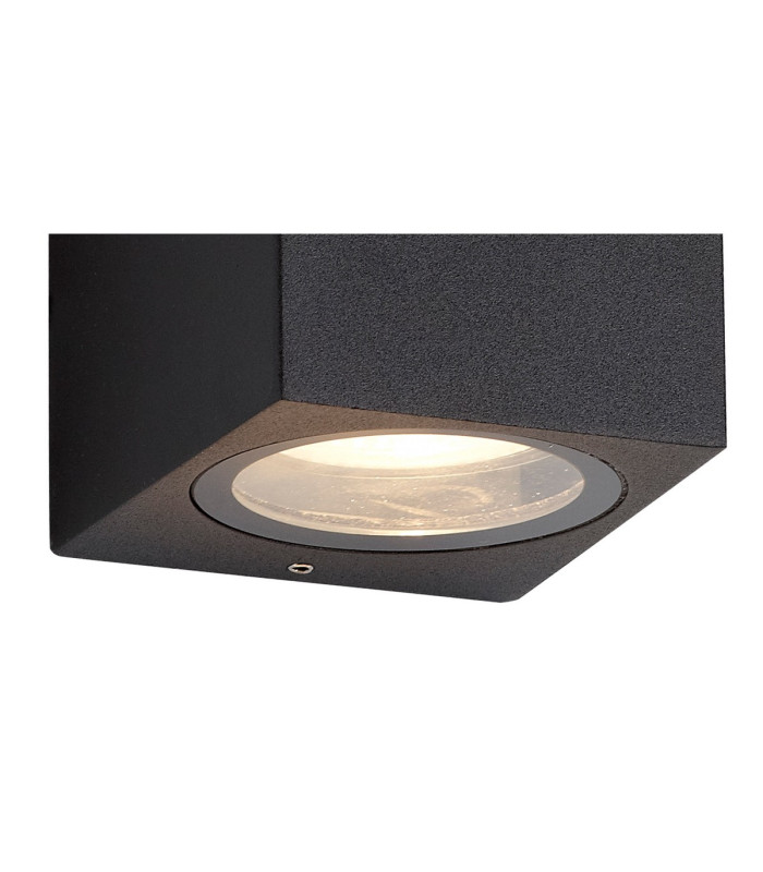 Tomar Rectangle Wall Lamp 1 x GU10 IP54 Sand Black-4