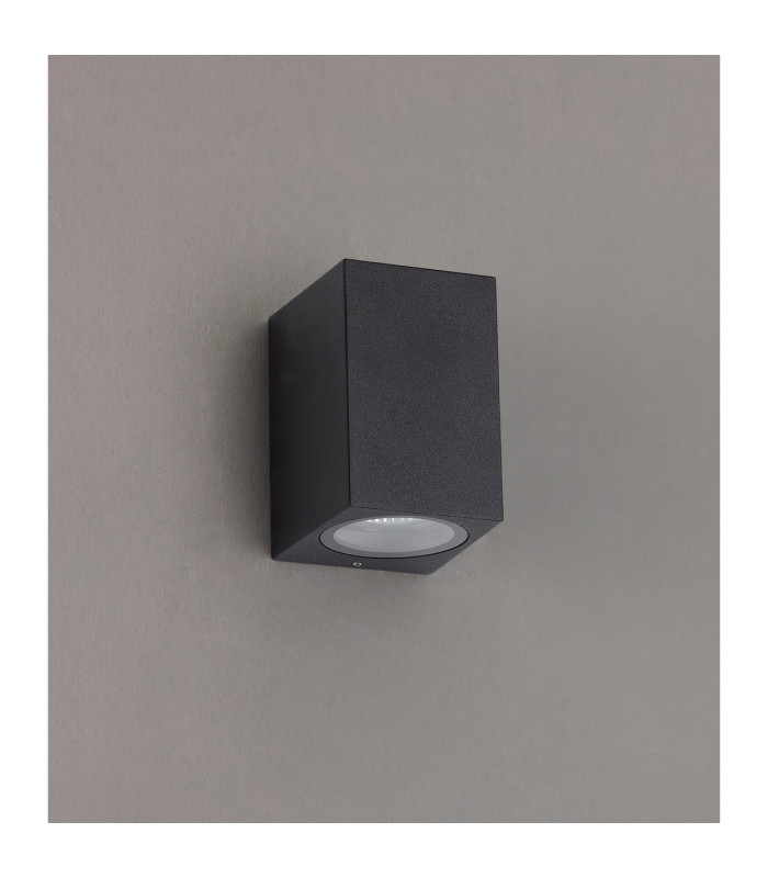 Tomar Rectangle Wall Lamp 1 x GU10 IP54 Sand Black-6