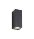 Tomar Rectangle Wall Lamp 2 x GU10 IP54 Sand Black-1