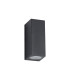Tomar Rectangle Wall Lamp 2 x GU10 IP54 Sand Black-3