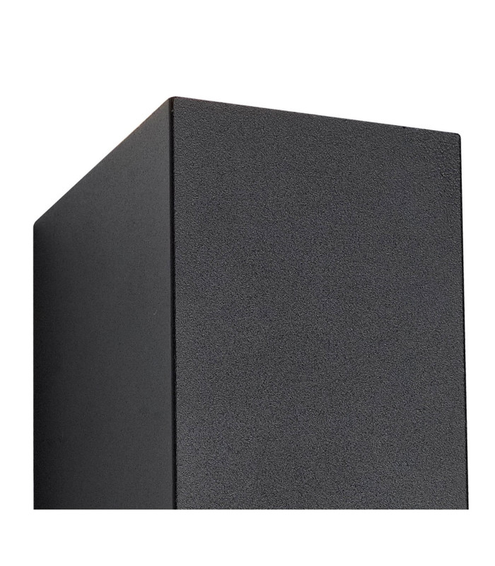 Tomar Rectangle Wall Lamp 2 x GU10 IP54 Sand Black-5