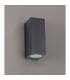 Tomar Rectangle Wall Lamp 2 x GU10 IP54 Sand Black-6