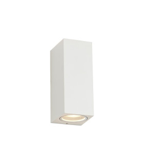 Tomar Rectangle Wall Lamp 2 x GU10 IP54 Sand White-1