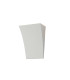 Valerie Curved Rectangular Wall Lamp 2 x G9 (Max 25W) White Paintable Gypsum 1yr Warranty-1