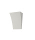 Valerie Curved Rectangular Wall Lamp 2 x G9 (Max 25W) White Paintable Gypsum 1yr Warranty-3