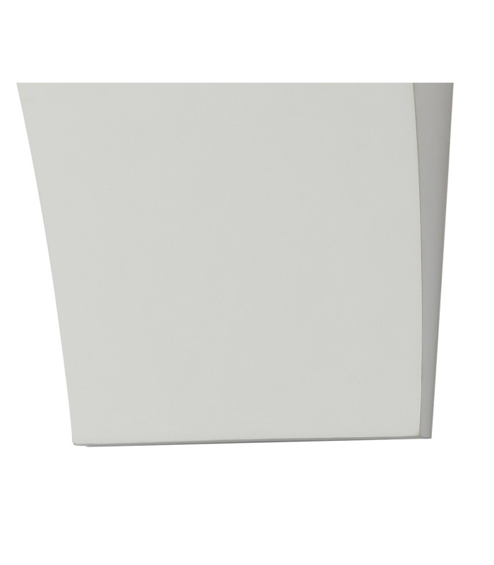 Valerie Curved Rectangular Wall Lamp 2 x G9 (Max 25W) White Paintable Gypsum 1yr Warranty-6