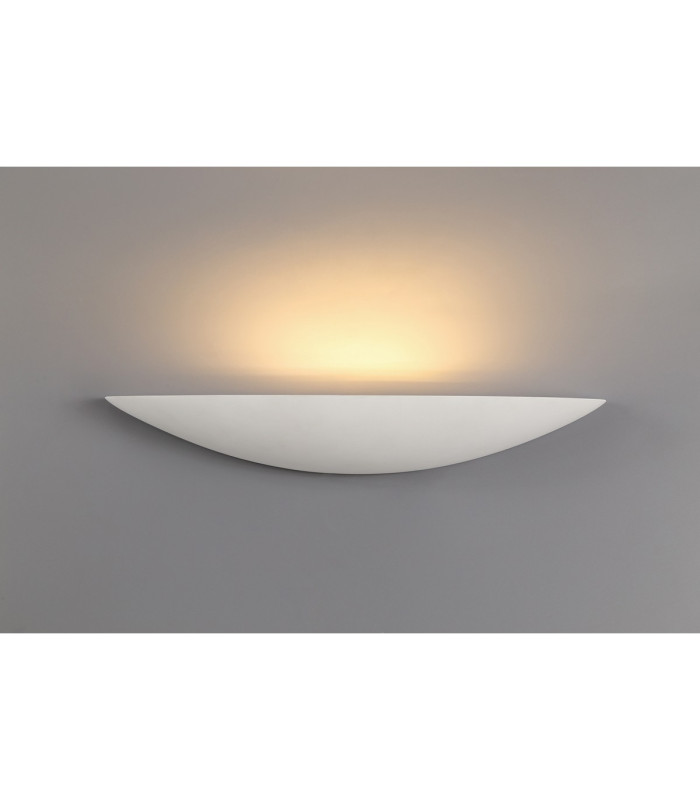 Valerie Slim Sphere Wall Lamp 2 x G9 (Max 25W) White Paintable Gypsum 1yr Warranty-2
