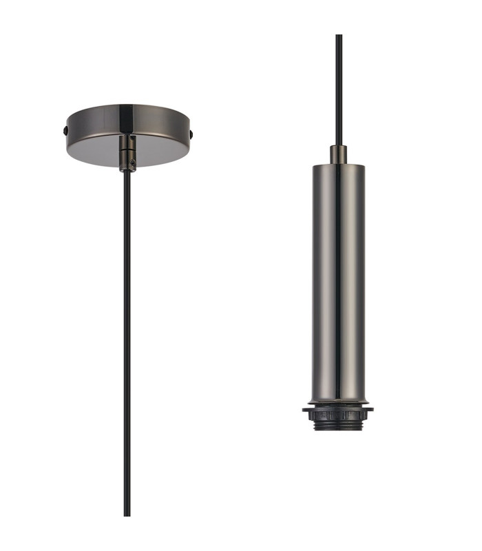 Wick 1.5m Suspension Kit 1 Light E27 Black Chrome-1
