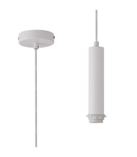 Wick 1.5m Suspension Kit 1 Light E27 Satin White-1