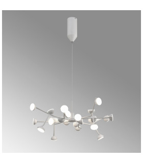 Adn 24 Light Pendant Dimmable Round 65.8cm 72W LED 3000K 4450lm White 3yrs Warranty-2