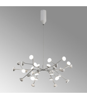 Adn 36 Light Pendant Dimmable Round 74cm 108W LED 3000K 7250lm White 3yrs Warranty-2
