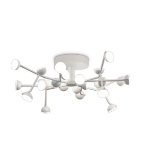 Adn 24 Light Ceiling Dimmable Round 65.8cm 72W LED 3000K 4600lm White 3yrs Warranty-1
