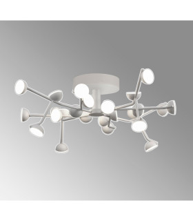 Adn 24 Light Ceiling Dimmable Round 65.8cm 72W LED 3000K 4600lm White 3yrs Warranty-2